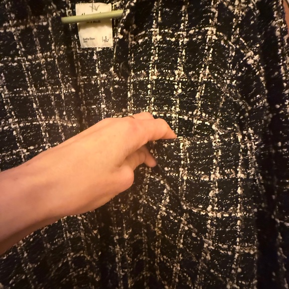 Abercrombie & Fitch Oversized Tweed button-down Shacket - Picture 3 of 6